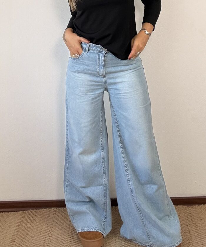 Jean Wide Leg Polonio (Sin Licra)