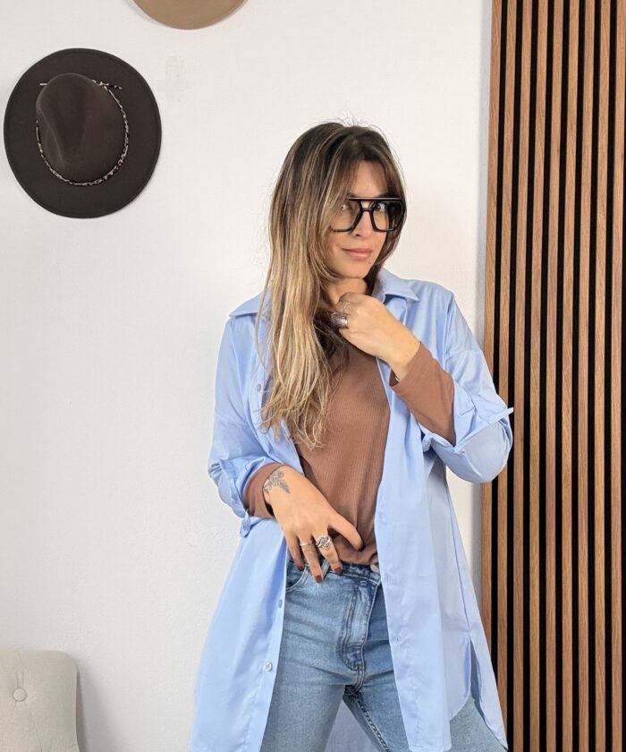 Camisa Larga Lisa