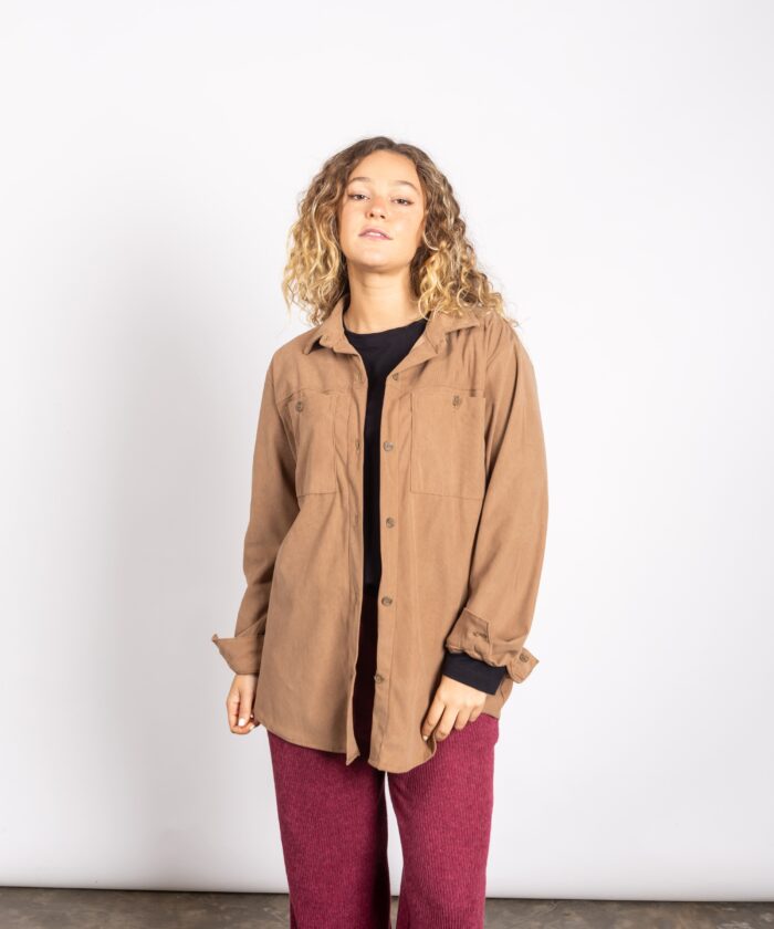 Camisa Coronilla - Camel, S/M